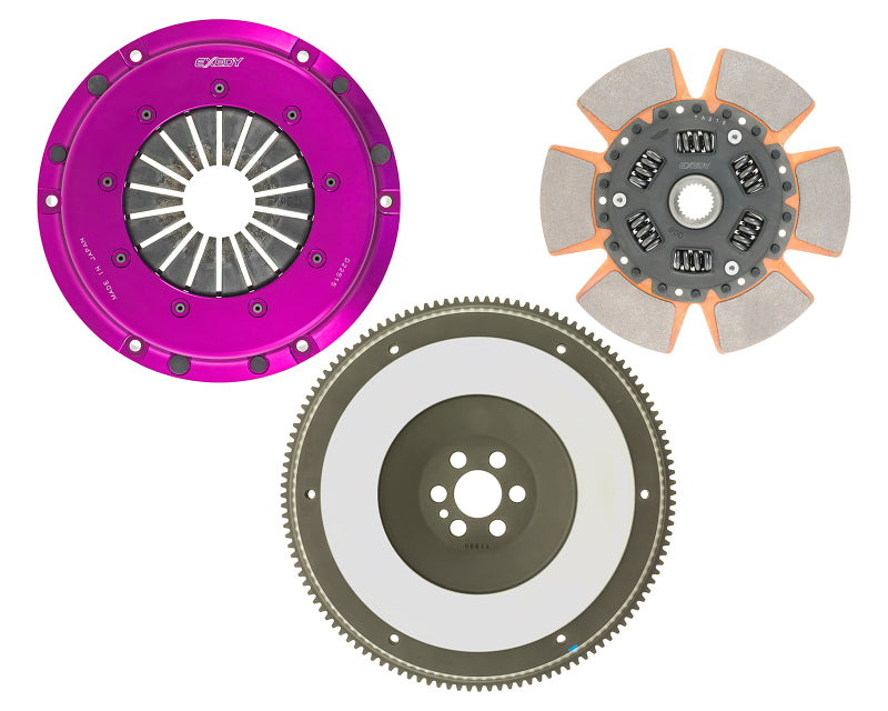 Exedy 1989-1993 Nissan Skyline GTR L6 Hyper Single Clutch Sprung Center Disc Push Type Cover - NH03SD1