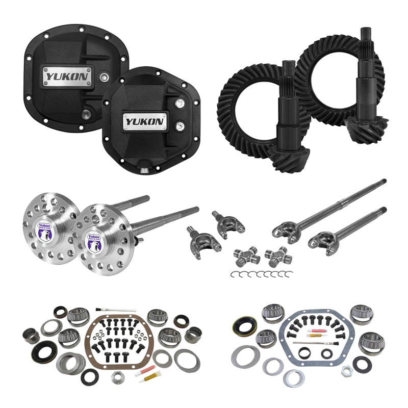Yukon Gear Master Overhaul Kit Stage 4 Jeep Re-Gear Kit w/Covers Fr & Rr Axles Dana 30/44 4.88 Ratio - YGK013STG4