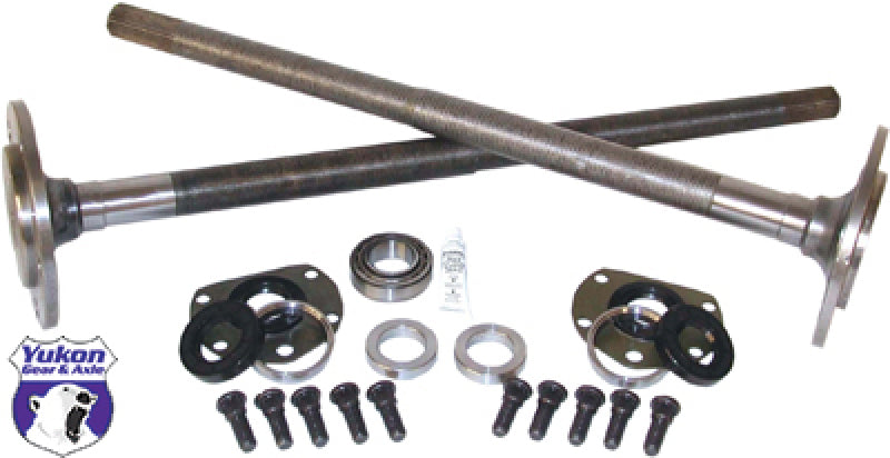 Yukon Gear One Piece Axles For 76-79 Model 20 CJ7 Quadratrack w/ Bearings and 29 Splines / Kit - YCJQ