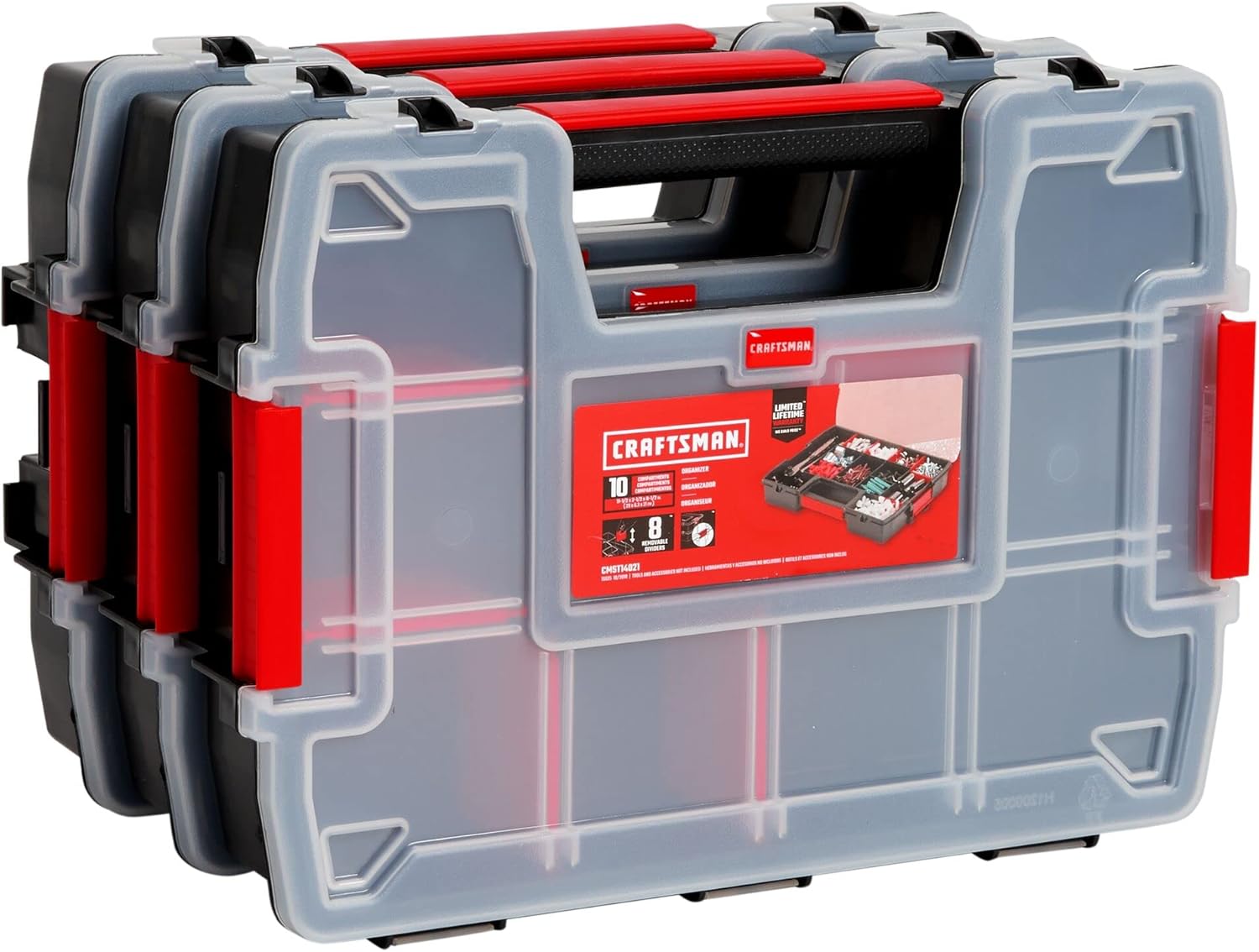 Small Parts Organizer 3-Pack 10-Compartment OEM