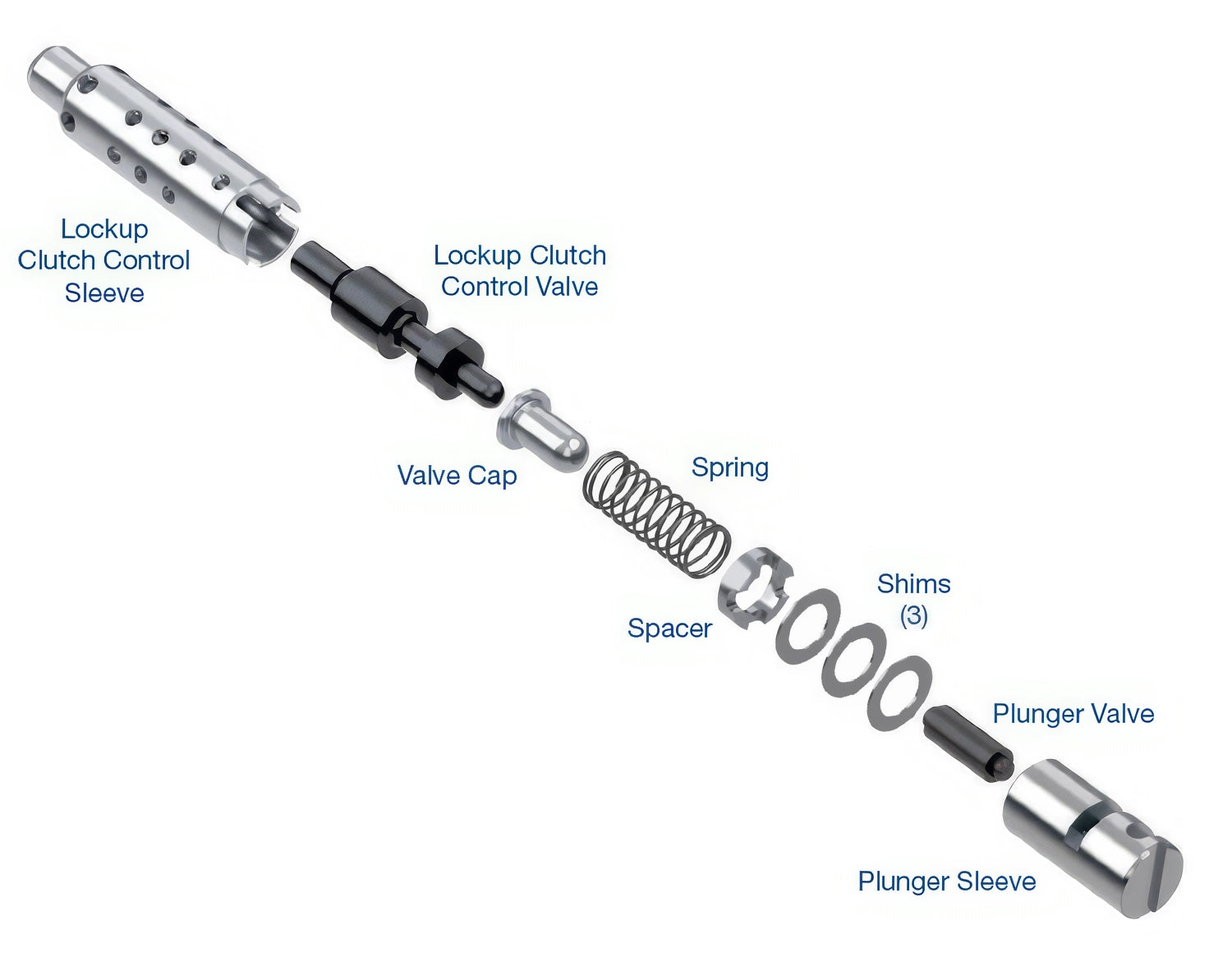 Sonnax Lockup Clutch Control Valve Kit for TF80SC - 15741-29K