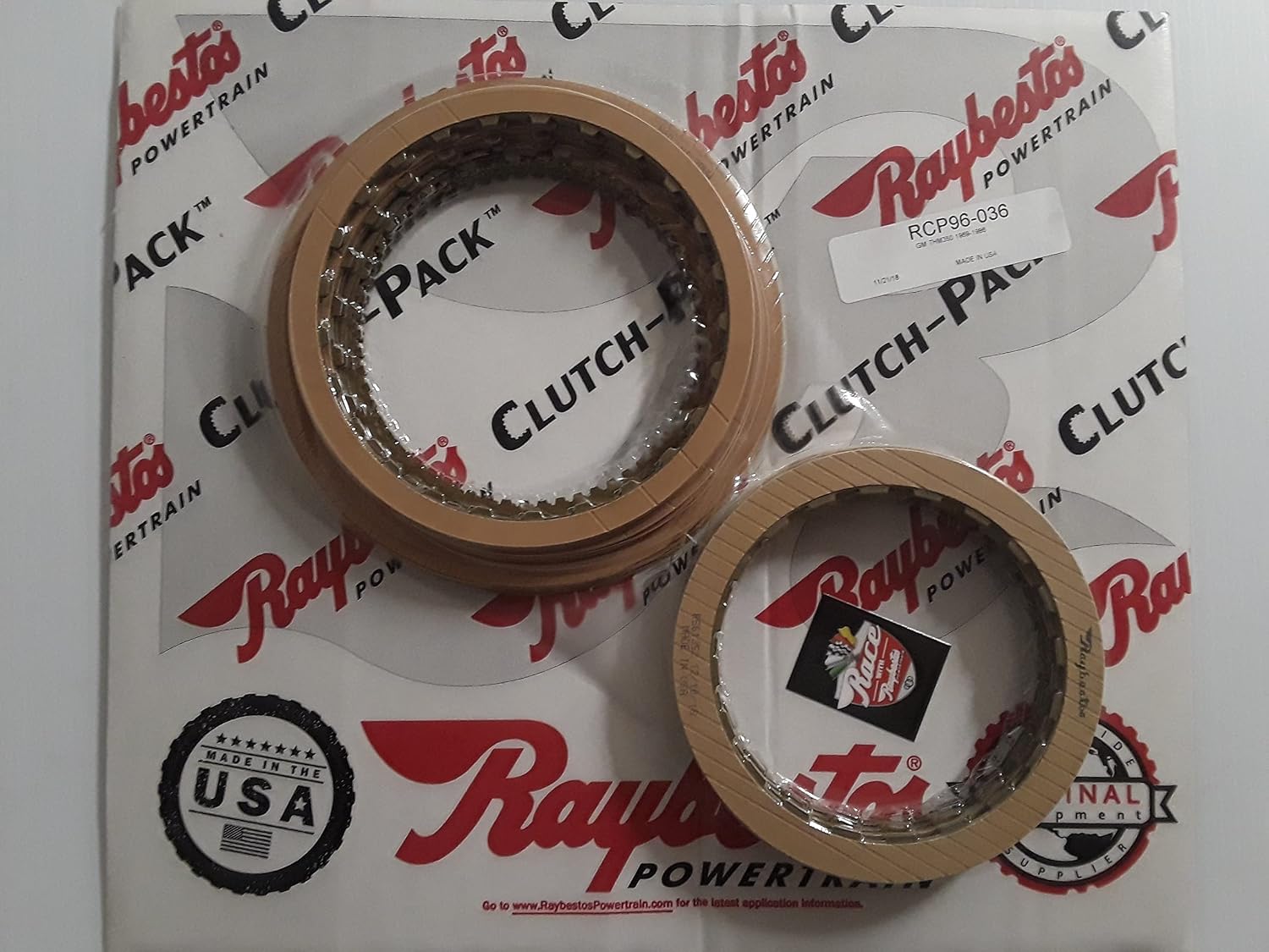 TH250 TH250 Steel Clutch Plate Kit - Raybestos 69-Up OEM