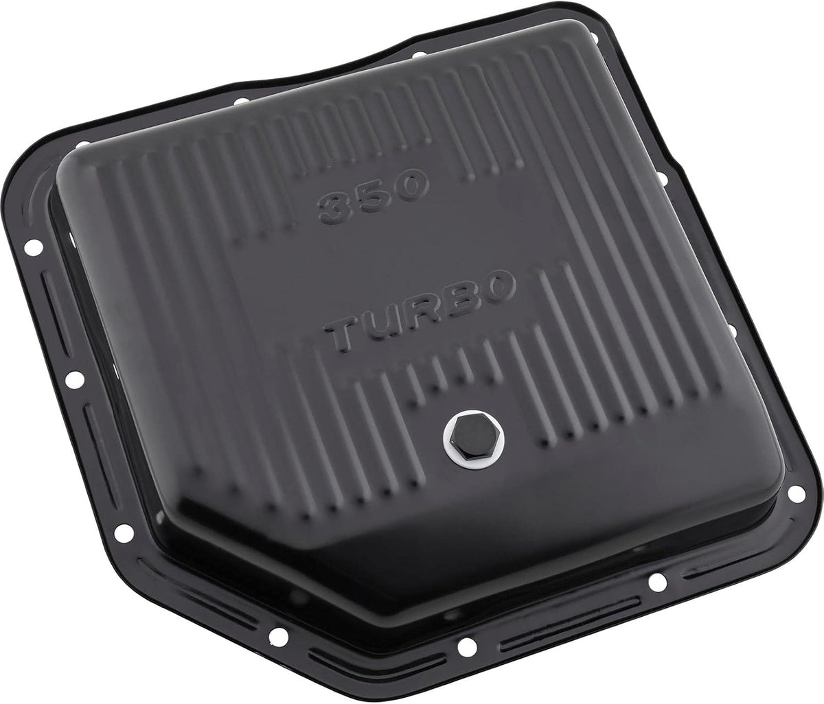 TH350 Deep Black Steel Transmission Oil Pan OEM
