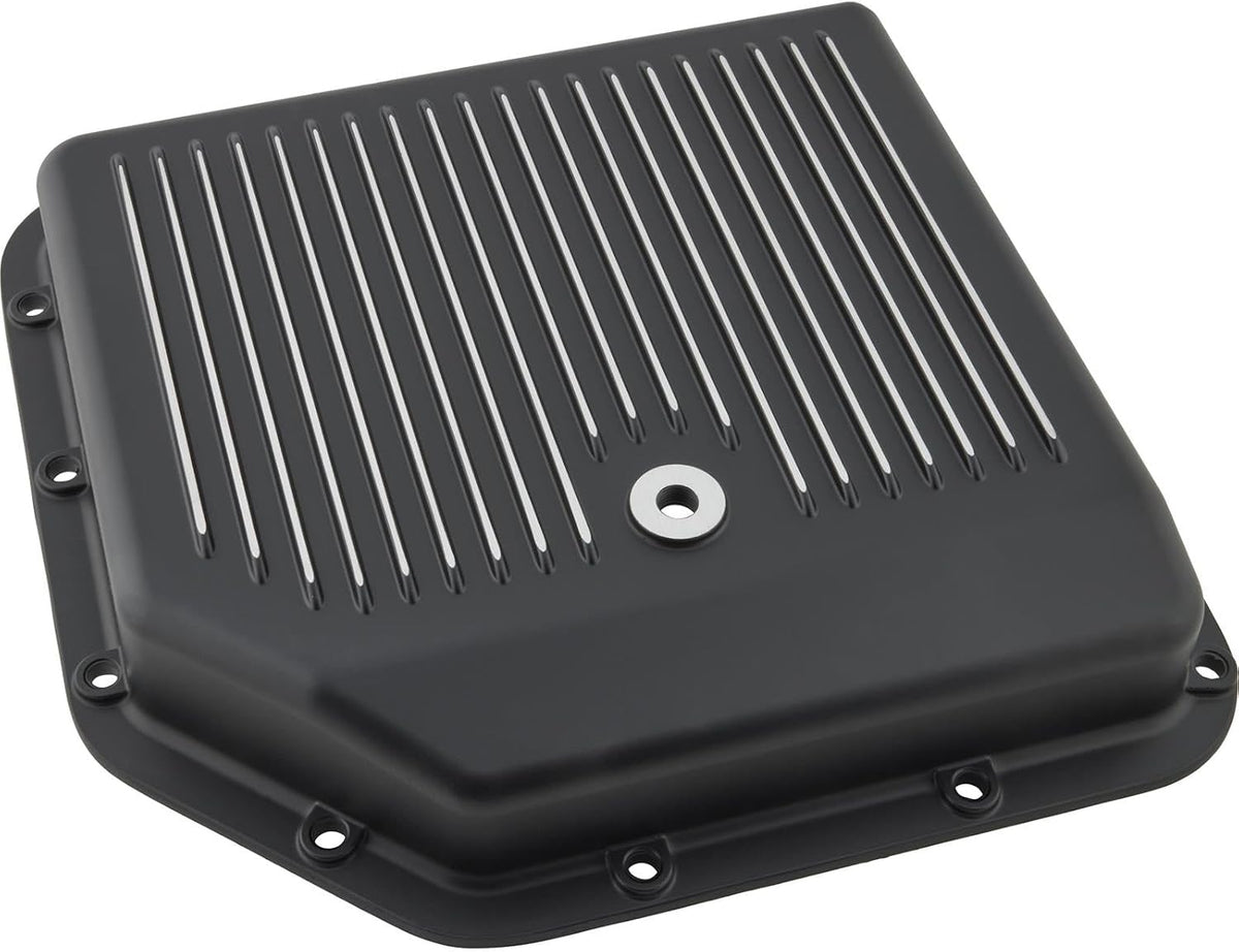 TH350 Stock Depth Finned Aluminum Transmission Oil Pan OEM